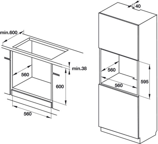 Lò nướng âm tủ Hafele HO-K60B 534.05.581 - Ảnh 5
