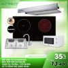 COMBO 21: bếp điện từ Eurosun EU-TE259PLUS + chậu EU-7843E6 + vòi S-K006 + hút EH-70AF85 + lò vi sóng Teka MW 200G White 1 COMBO EU TE259P