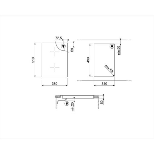 Bếp từ Hafele Smeg SIM631WLDR 535.64.143 - Ảnh 2