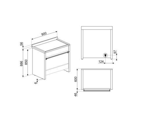 Bếp từ liền lò Hafele Smeg A1PYID-9 536.84.373 - Ảnh 3