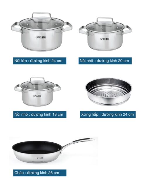 Bộ nồi Spelier Sirius - Ảnh 3