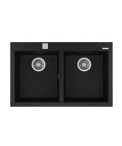 Chậu đá rửa chén bát Teka FORSQUARE 2B 790 BLACK