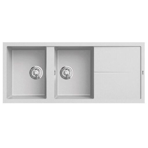 Chậu rửa bát Konox Granite Livello 1160 White Silver