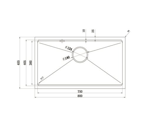 Chậu rửa bát Konox Workstation Sink – Undermount Sink KN8046SU Basic - Ảnh 4