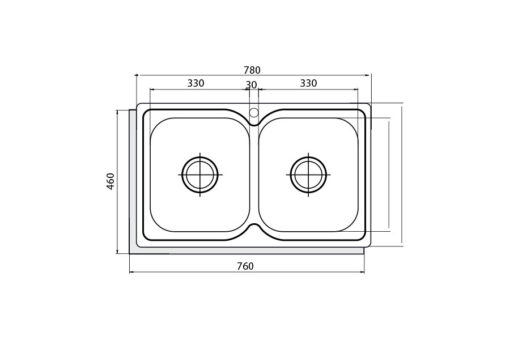 Chậu rửa chén bát Cata C - 2 AG UNIT - Ảnh 3