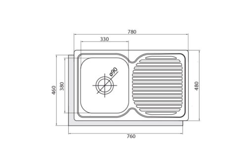 Chậu rửa chén bát Cata CD-1 DER UNIT - Ảnh 3