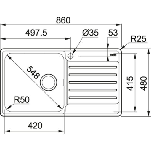 Chậu rửa Franke BCX 611-86 (101.0438.085) - Ảnh 3