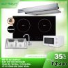 COMBO 26: Bếp từ Eurosun EU-T256PLUS + chậu EU-7843E6 + vòi S-K006 + hút EH-70AF85 + lò vi sóng Teka MW 200G White 1 com bo Eurosun EU T256PLUS EU 7843E6