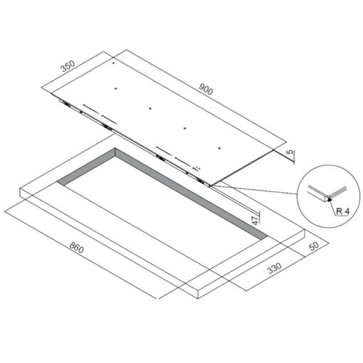 Bếp từ 4 vùng nấu Dudoff London IVY F4G ( IH-F4G) - Ảnh 2