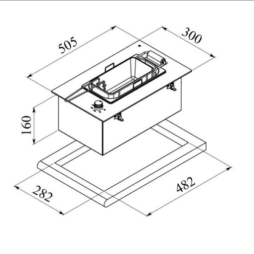 Bếp chiên Dudoff London loại 1 bếp Neptune (DF-Z01) - Ảnh 2