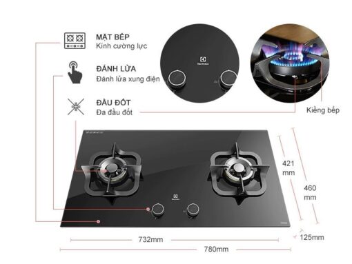 Bếp ga âm Electrolux EGT7828CK - Hình ảnh 3