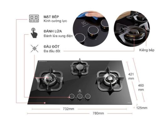 Bếp ga âm Electrolux EGT7838CK - Ảnh 5
