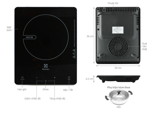 Bếp điện từ Electrolux ETD29KC - Ảnh 3