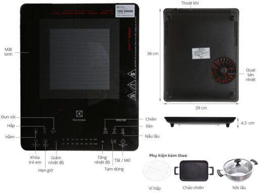 Bếp điện từ Electrolux ETD42SKS - Ảnh 4