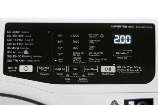 Máy giặt Electrolux EWF8025CQWA - Ảnh 4