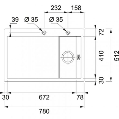 Chậu rửa Franke loại đơn CLV 210 BK 127.0306.327 - Ảnh 3