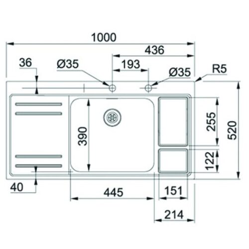 franke lax 211 w 45 1