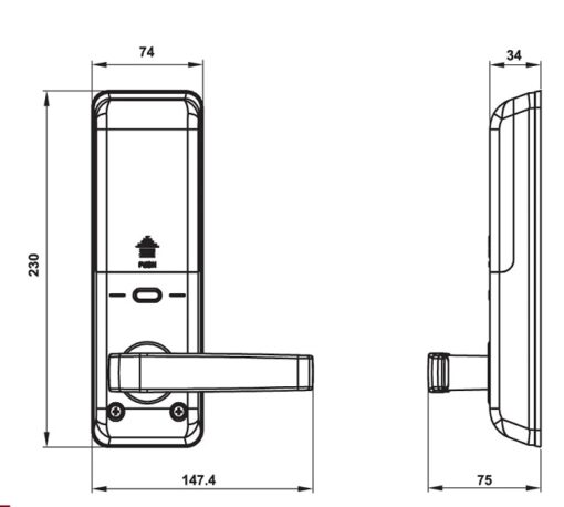 Khóa điện tử Hafele EL7700-TCS 912.20.560 - Ảnh 2