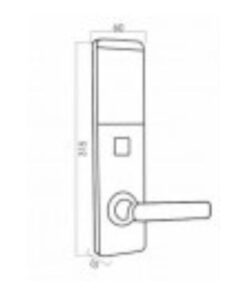Kích thước của Khóa điện tử Kassler KL-393