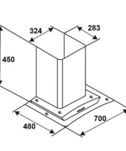 Kích thước máy hút mùi Sevilla SV-380