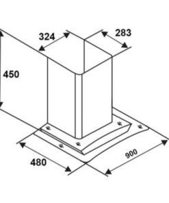 Kích thước máy hút mùi Sevilla SV-490