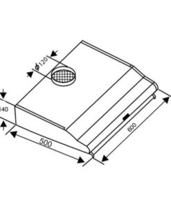 Kích thước máy hút mùi Sevilla SV-60Black
