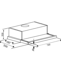Kích thước máy hút mùi Sevilla SV-700B Pro