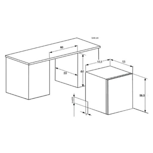 Kích thước máy rửa bát âm tủ Lorca TA 916DWB