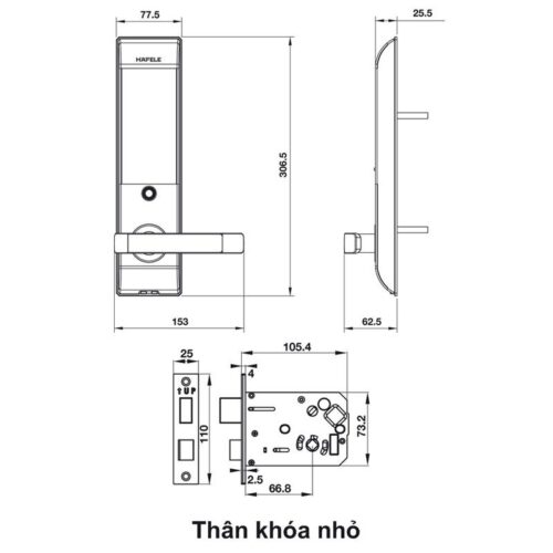 hướng dẫn lắp đặt khóa điện tử Hafele EL7500-TC 912.05.716