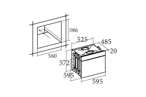 Lò nướng Cata HGR 110 AS WH - Ảnh 3