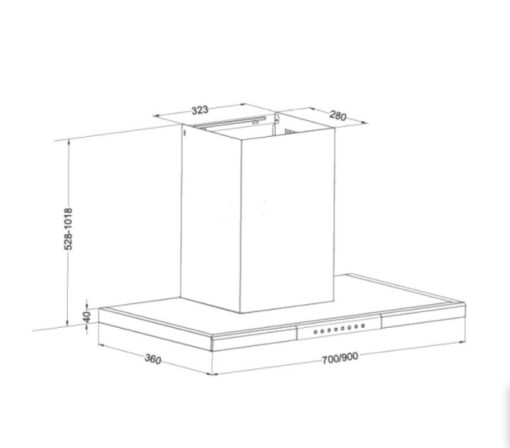 Máy hút mùi Eurosun EH-70AF76 - Ảnh 3