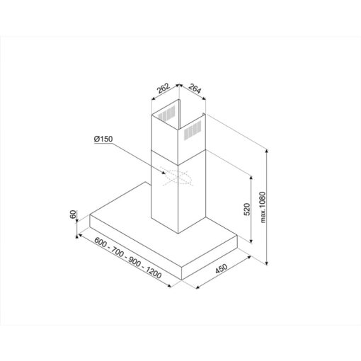 Máy hút mùi Hafele Smeg KBT600XE 536.84.433 - Ảnh 5
