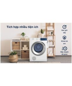 Máy sấy thông hơi Electrolux EDS854J3WB có nhiều tiện ích thông minh