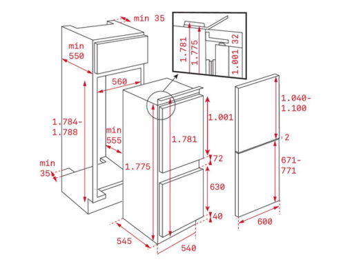 Tủ lạnh TEKA CI3 350 NF GMARK 40634573 - Ảnh 2