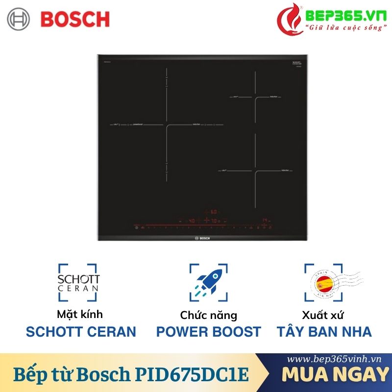 Bếp từ Bosch PID675DC1E Seri 8 3 Bếp từ Bosch PID675DC1E Seri 8