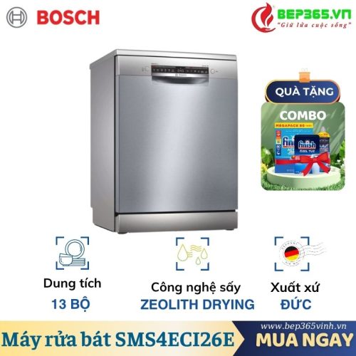 Máy rửa bát Bosch SMS4ECI26E serie 4