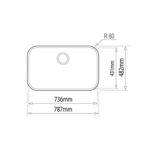 Kích thước của Chậu Teka TU 31.19-10