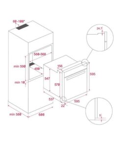 Kích thước của Lò nướng Teka HCB 6545
