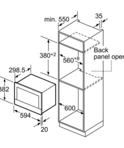 Kích thước của Lò vi sóng Bosch BEL520MS0K