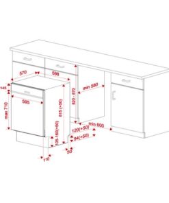 Kích thước của Máy rửa bát Teka DW DSI 46750 220 50 SS