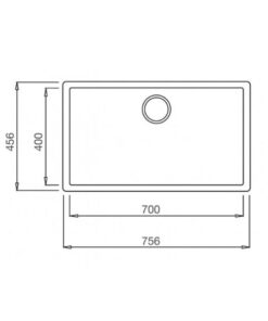 Kích thước của Chậu rửa chén Malloca ZEN K-13073