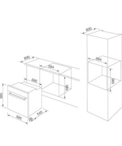 Kích thước của Lò nướng kết hợp vi sóng Malloca MOV-72 CB