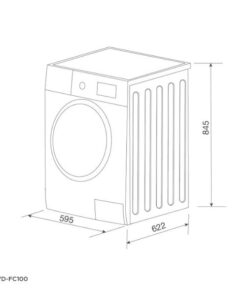 Kích thước của Máy giặt sấy kết hợp Malloca MWD-FC100