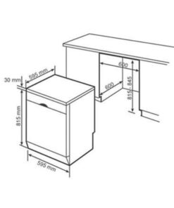 Kích thước của Máy rửa bát Siemens SN27YI01CE