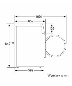 Kích thước của Máy sấy Bosch WTW85562PL
