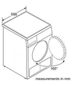Kích thước của Máy Sấy Quần Áo Bosch WTA74101SG