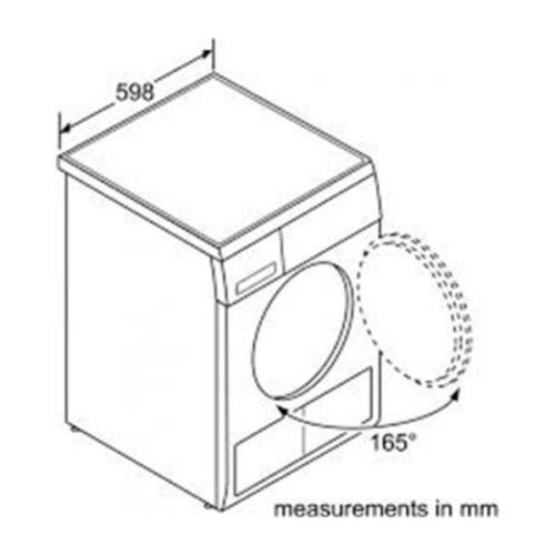 Kích thước của Máy Sấy Quần Áo Bosch WTA74101SG