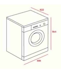 Kích thước của Máy sấy quần áo Bosch WTA74201SG