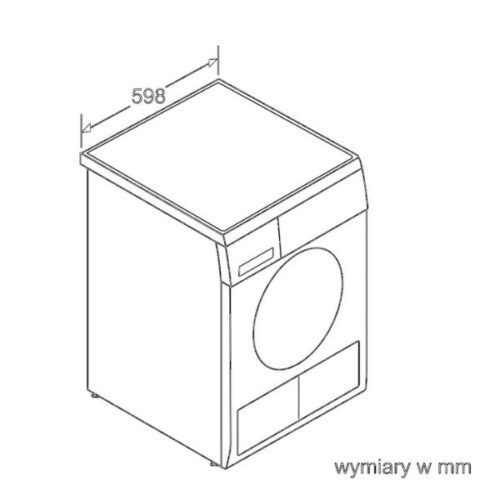 Kích thước của Máy sấy quần áo Bosch WTB86201PL