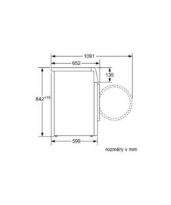 Kích thước của Máy sấy quần áo Bosch WTW85550BY